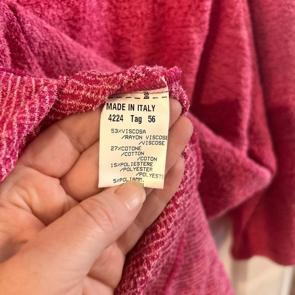 Stizzoli pink fringe feather Boucle Skirt Jacket suit set plus size 18-20 - Picture 5 of 9